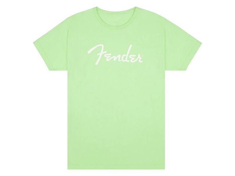 Fender  T-Shirts spaghetti logo, surf green, XL