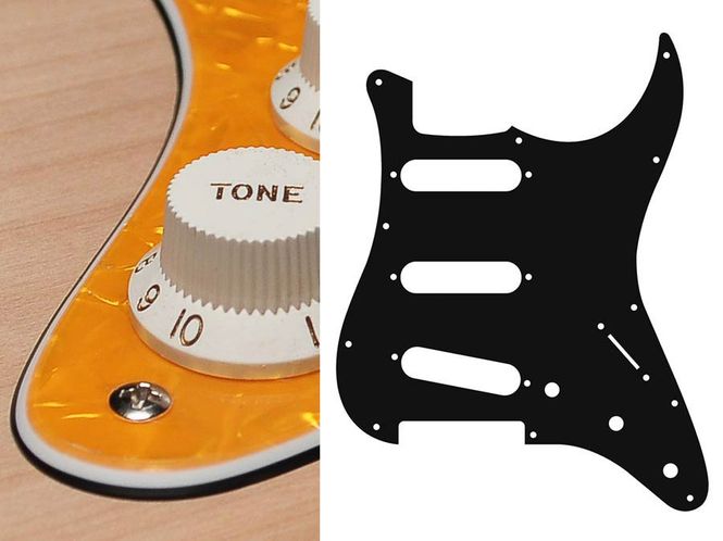 Hovedbilde Boston ST-313 Pickguard Strat - Pearl Yellow