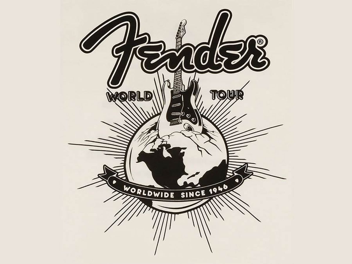 Fender  T-Shirts world tour, vintage white, M