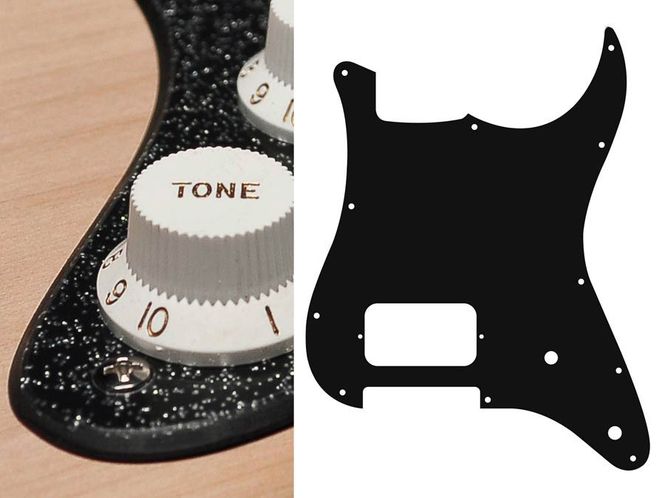 Hovedbilde Boston ST-244 Pickguard Strat -  Sparkling Black