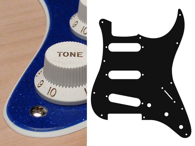 Hovedbilde Boston ST-213 Pickguard Strat - Sparkling Blue