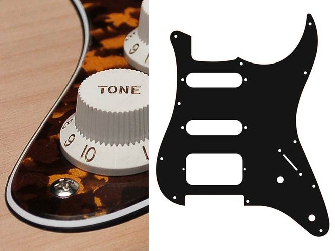 Hovedbilde Boston ST-322 Pickguard Strat - Tiger Yellow