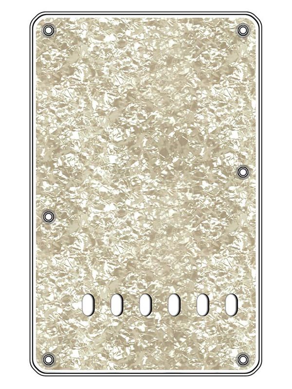 Boston BP-413 Strat Back Plate - Pearl White