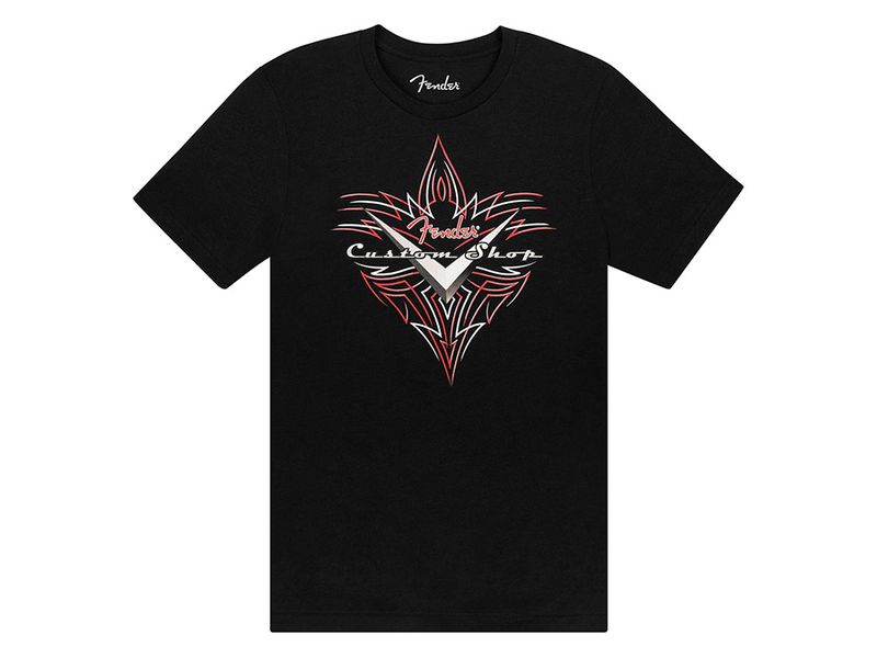 Fender  Custom Shop pinstripe T-Shirt, black, S
