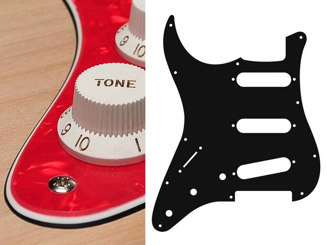 Hovedbilde Boston SL-313 Pickguard Strat - Pearl Cream ...