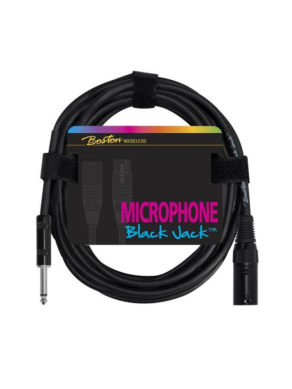 Boston Black Jack Microphone Cable XLR (m) - Tele 5.0