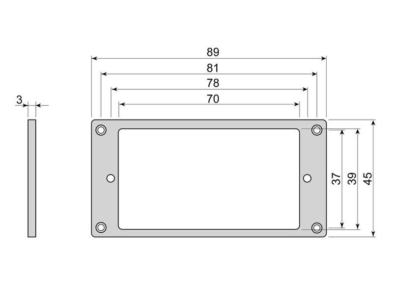 Boston HF3030IV Humbucker Frame - Ivory