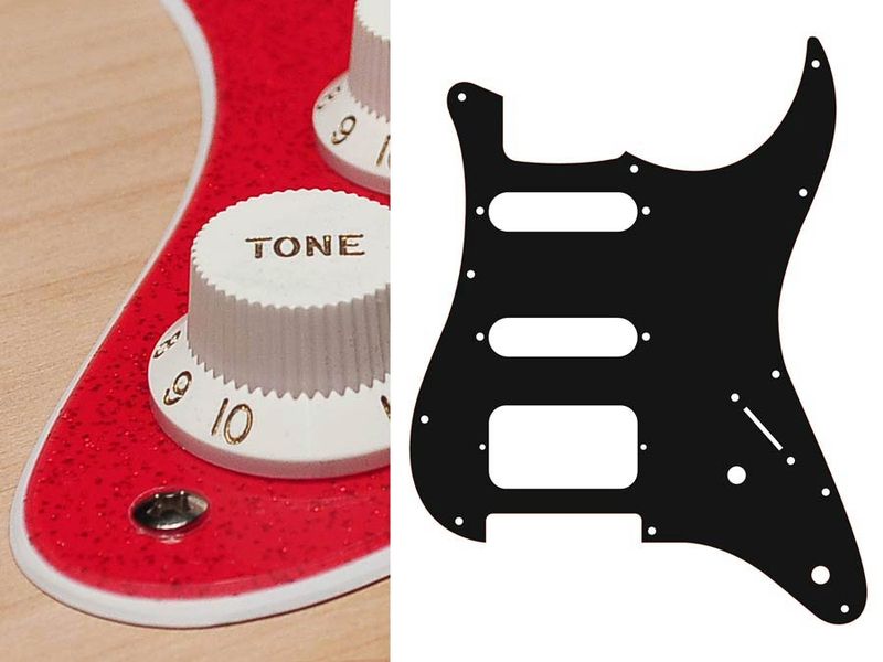 Boston ST-222 Pickguard Strat - Sparkling Red