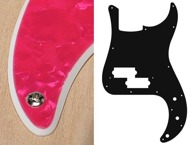 Hovedbilde Boston PB-215 Pickguard P-Bass - Pearl Pink