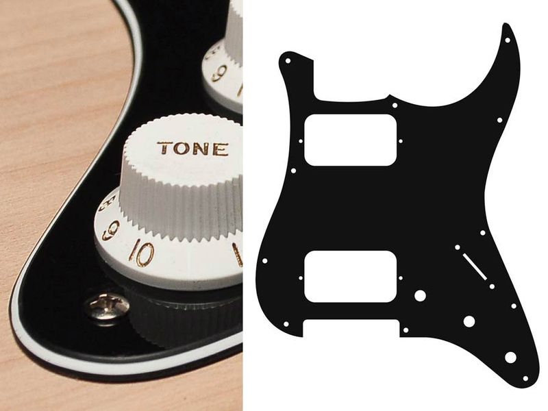 Boston ST-333 Pickguard Strat - Black