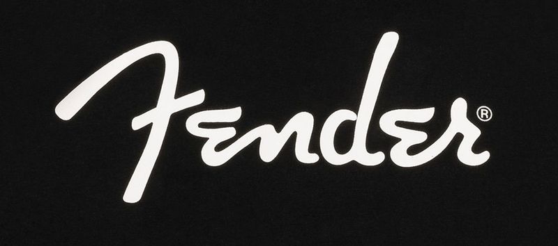 Fender  Spaghetti logo long sleeve T-shirt, black, S