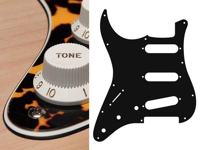 Boston SL-313 Pickguard Strat - Wild Cat Yellow (Lefthand)