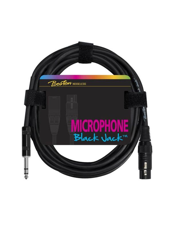 Boston Black Jack Microphone Cable XLR (f) - Tele 2.0 (bal)
