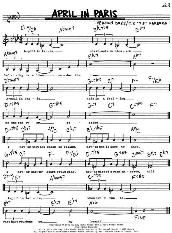 The Real Vocal Book - Volume I