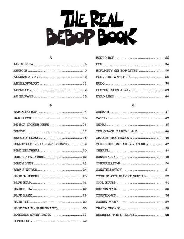The Real Bebop Book