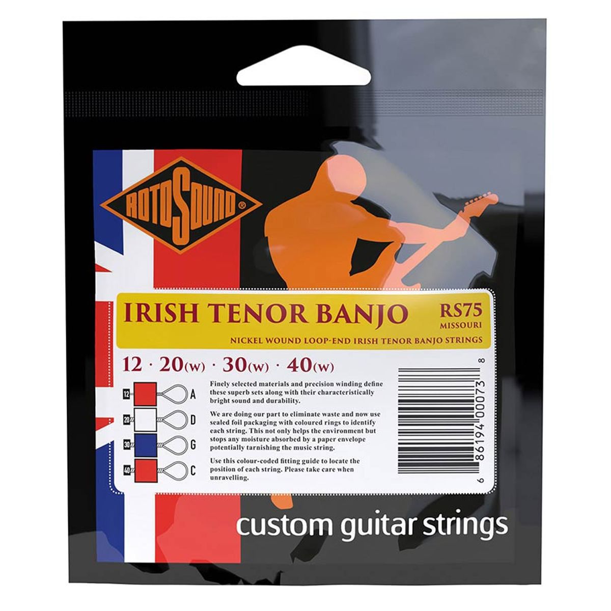 Rotosound RS75 Tenor Banjo Set - Loop End