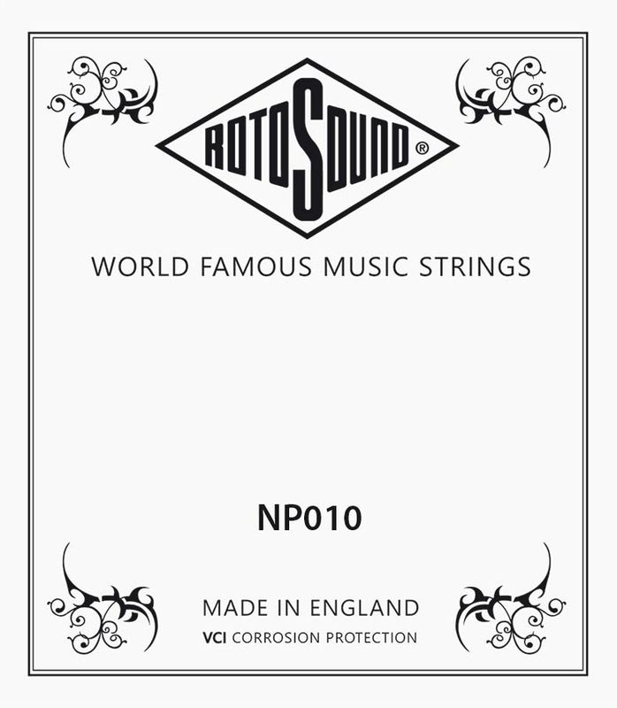 Rotosound NP010 Single String - Plain Steel