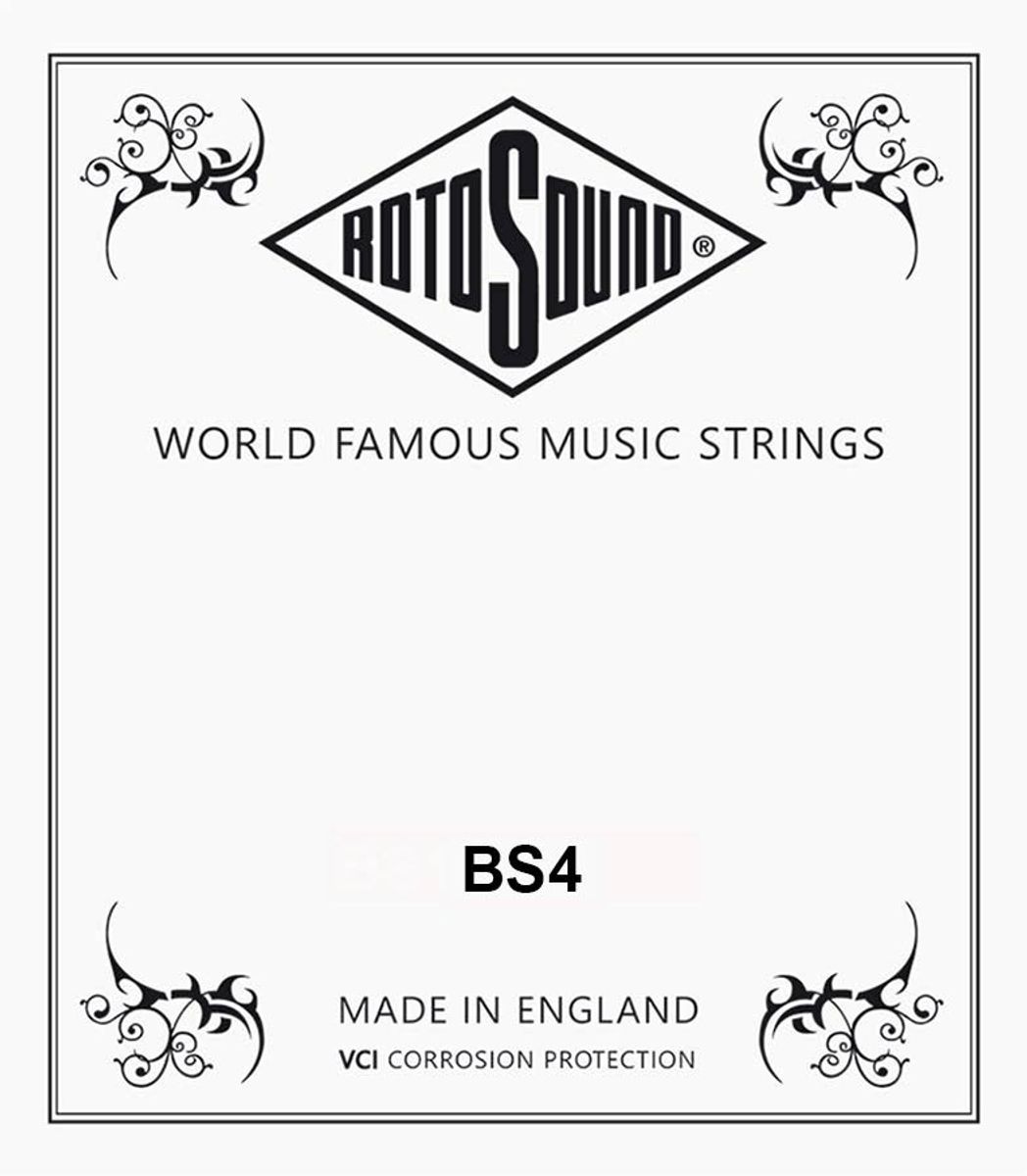Rotosound BS4 Single String D-4 - Black Nylon