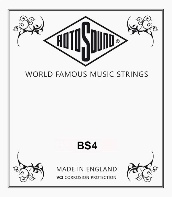 Hovedbilde Rotosound BS4 Single String D-4 - Black Nylon