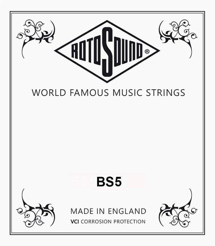 Rotosound BS5 Single String A-5 - Black Nylon