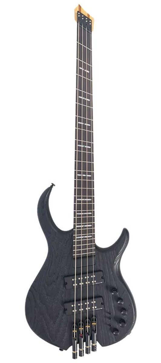Sire M6H 4/BKS swamp ash 4-string active bass sandblasted black, with gigbag