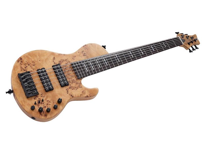 Sire F Series Marcus Miller swamp ash + poplar burl 6-str. active, natural satin, with hardcase