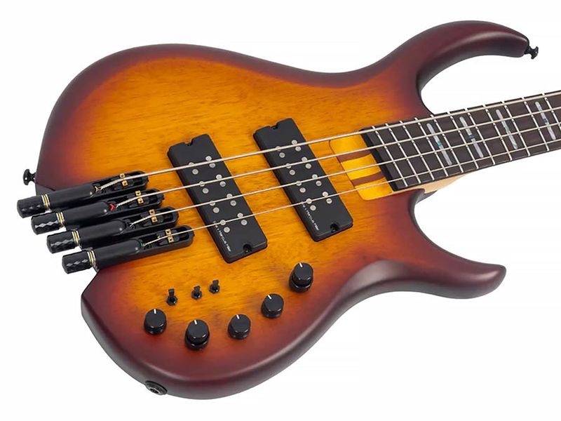 Sire M6H 4/TSS mahogany 4-string active bass tobacco sunburst satin, with gigbag