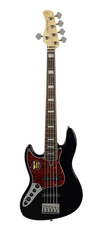 Sire V7 2nd Gen Series Marcus Miller Lefty Alder 5-string Bass Guitar Black