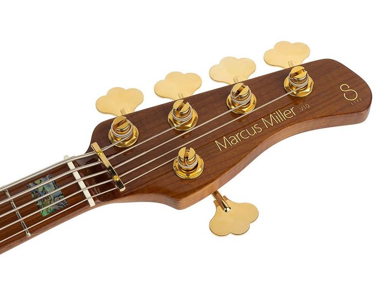 Sire V10 Series Marcus Miller swamp ash + flamed maple 5-string active bass guitar natural, with hard case