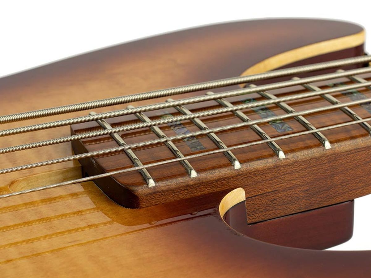 Sire P10 Series Marcus Miller swamp ash + flamed maple 5-string active bass guitar tobacco sunburst, with hard case