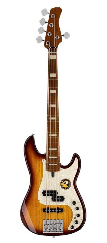 Sire P8 Series Marcus Miller swamp ash 5-string active bass guitar tobacco sunburst