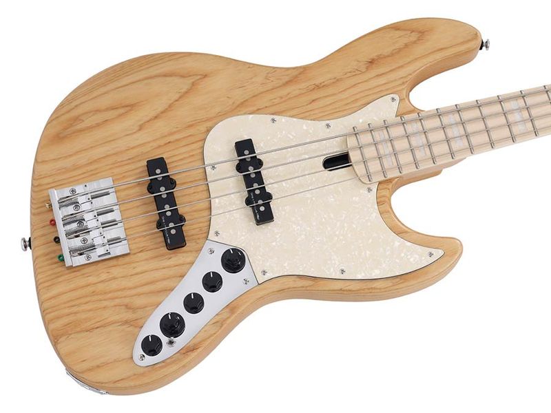 Sire V7 Series Marcus Miller swamp ash reissue 4-string active bass guitar, natural satin