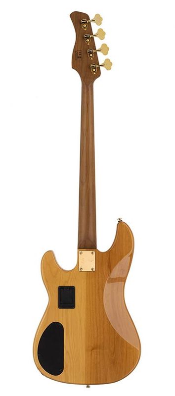 Sire P10 Series Marcus Miller swamp ash + flamed maple 4-string active bass guitar natural, with hard case