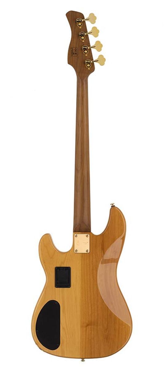 Sire P10 Series Marcus Miller swamp ash + flamed maple 4-string active bass guitar natural, with hard case