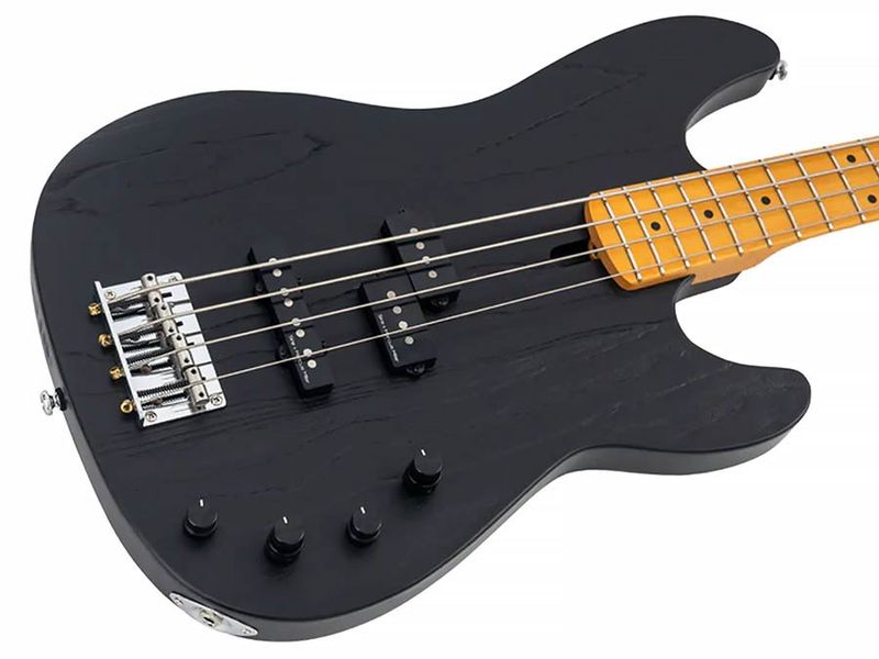 Sire P6 4/BK mahogany+ash top 4-string active bass guitar black