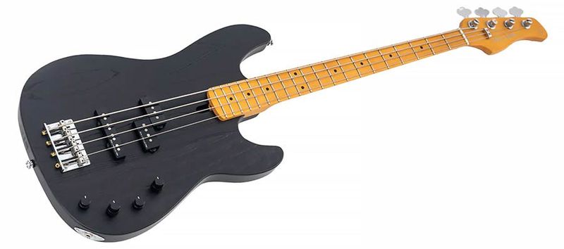 Sire P6 4/BK mahogany+ash top 4-string active bass guitar black