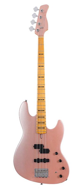 Sire U Series Marcus Miller alder 4-string active bass guitar, rosegold