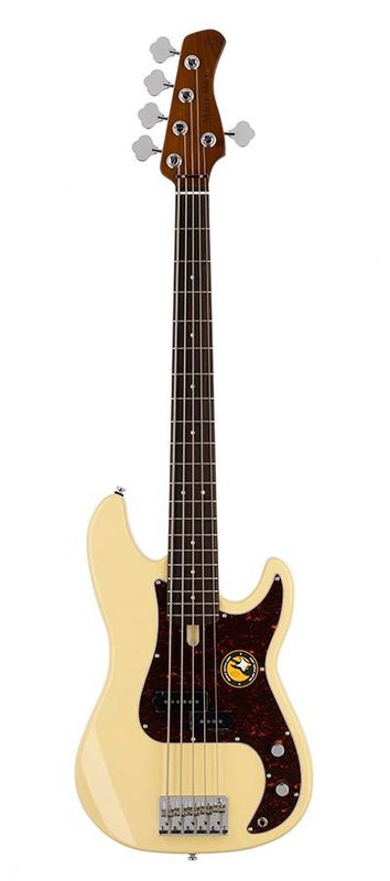 Sire P5 Series Marcus Miller Alder 5-string Passive Bass Guitar Vintage White