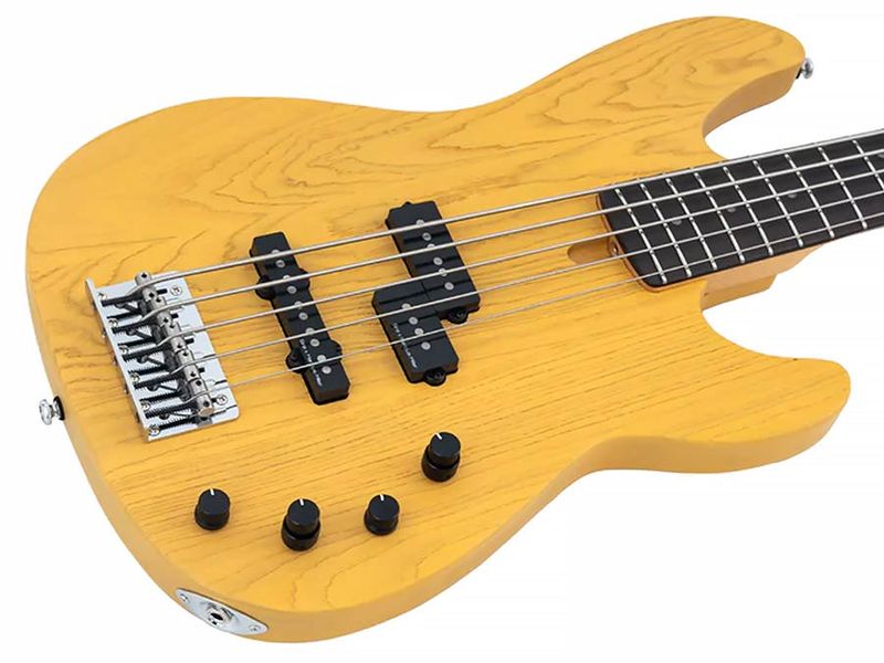 Sire P6 5/BSB mahogany+ash top 5-string active bass guitar butterscotch blonde