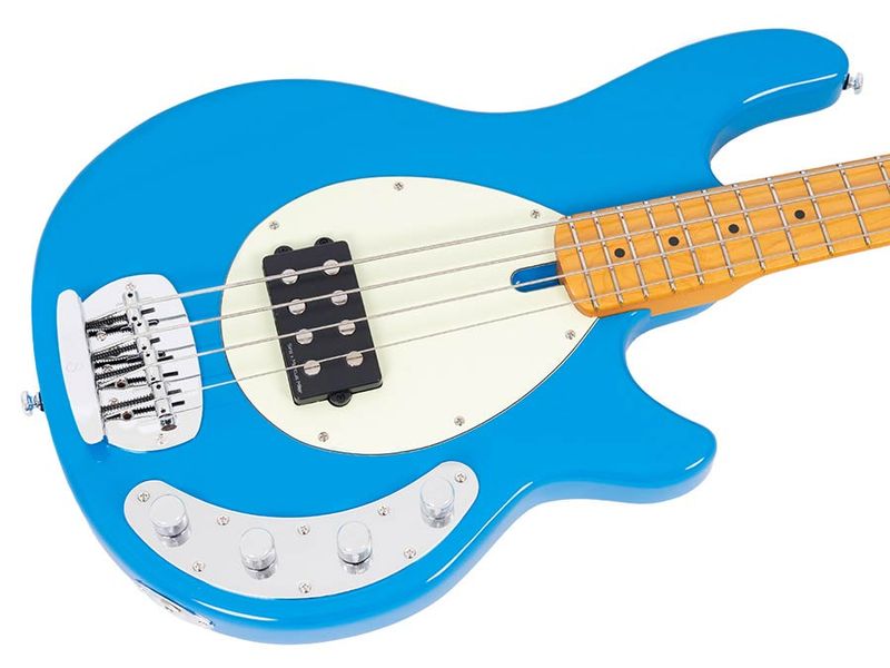 Sire Z Series Marcus Miller mahogany 4-string active bass guitar, blue