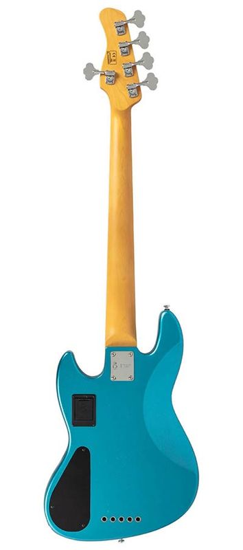 Sire V6 5/OTB mahogany+ash top 5-string active bass guitar ocean turqoise blue