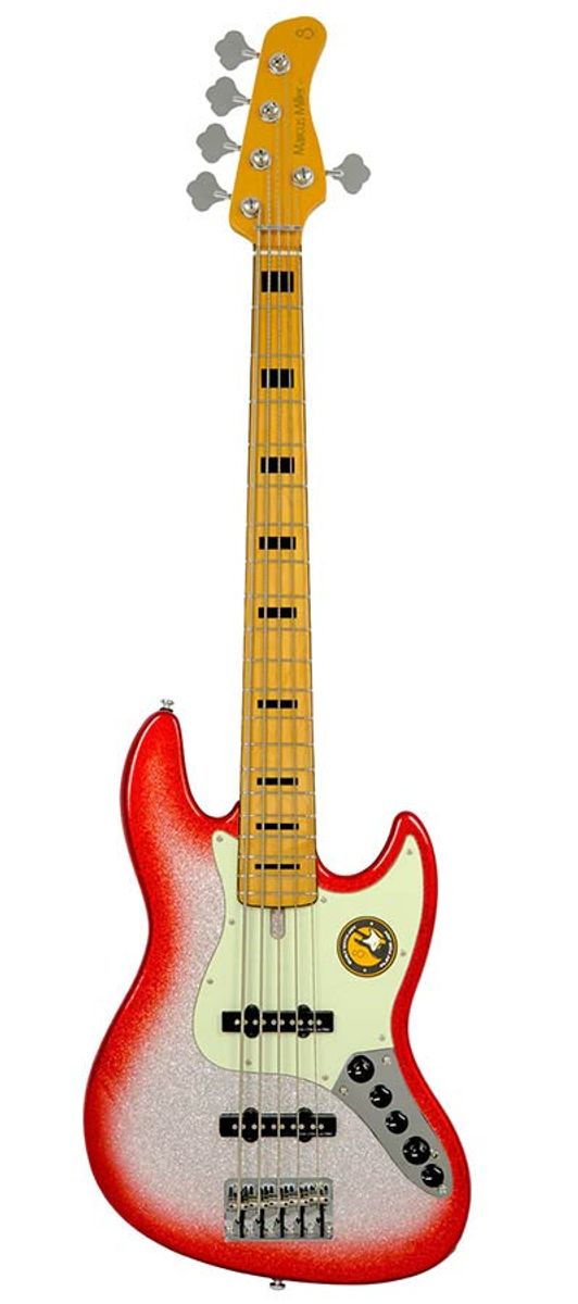 Sire V7+ A5/RDS alder 5-string active bass guitar red sparkle
