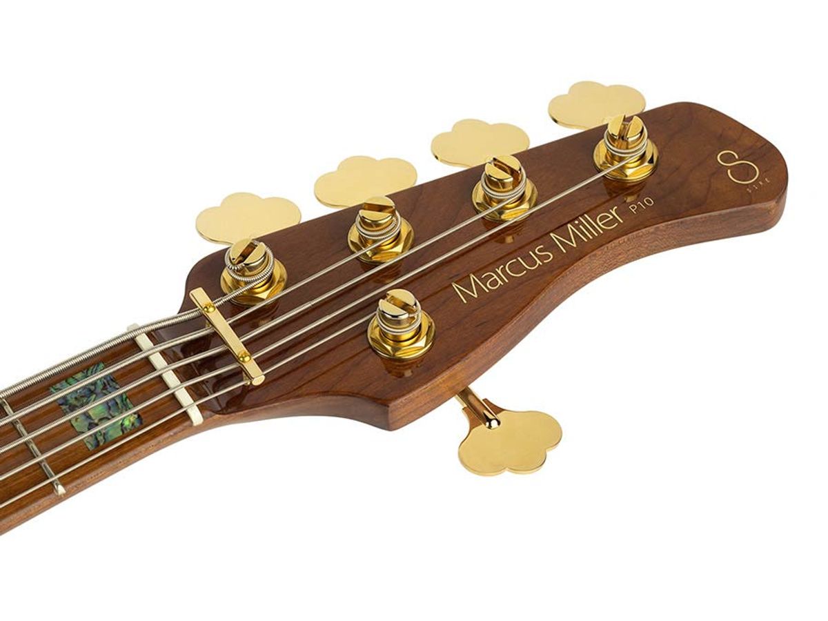 Sire P10 Series Marcus Miller swamp ash + flamed maple 5-string active bass guitar tobacco sunburst, with hard case