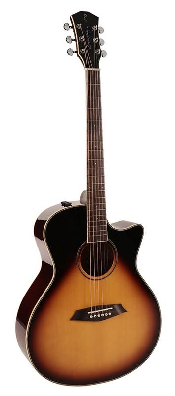 Sire A3 Series Larry Carlton Acoustic Grand Auditorium Guitar with SIB electronics and cutaway - Sunburst