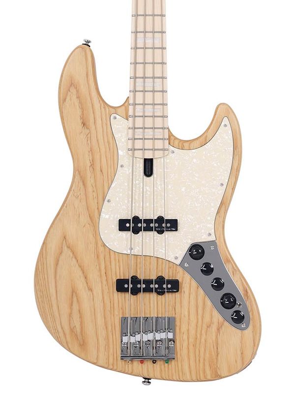 Sire V7 Series Marcus Miller swamp ash reissue 4-string active bass guitar, natural satin