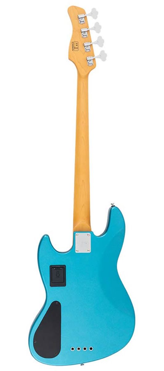 Sire V6 4/OTB mahogany+ash top 4-string active bass guitar ocean turqoise blue