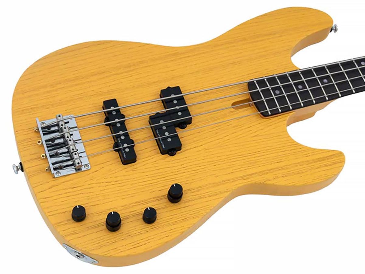 Sire P6 4/BSB mahogany+ash top 4-string active bass guitar butterscotch blonde