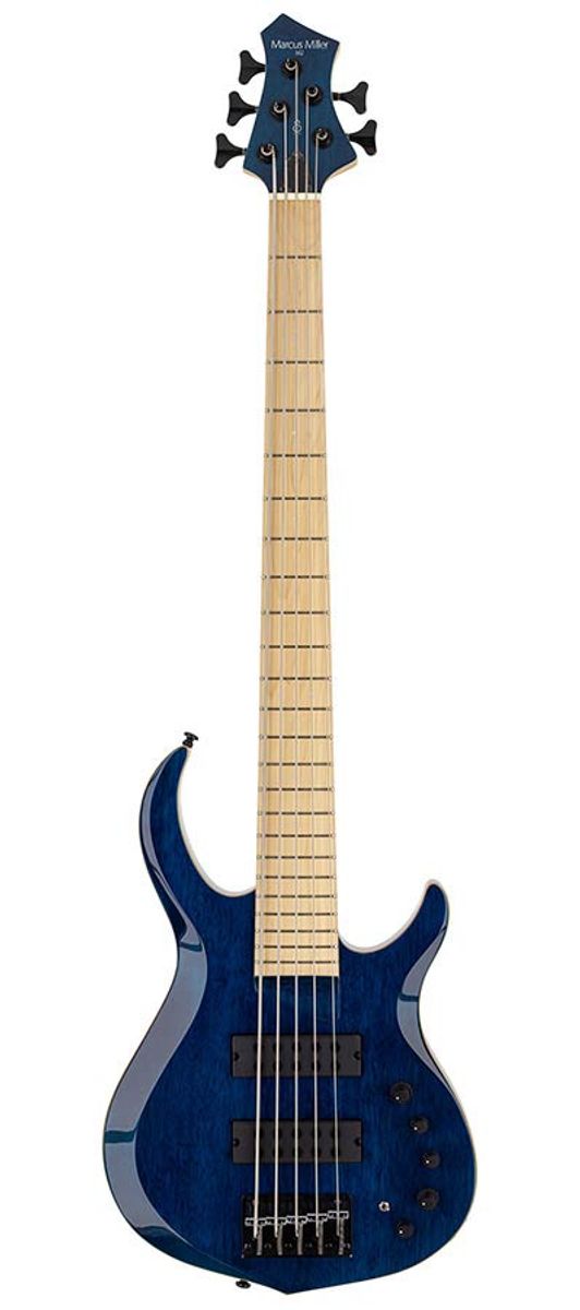 Sire M2 2nd Gen Series Marcus Miller 5-string Bass Guitar Transparent Blue