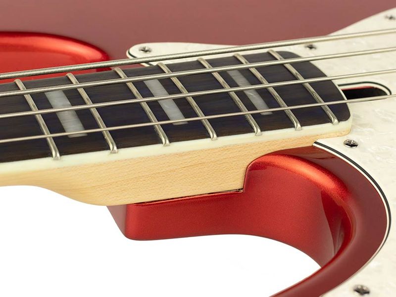 Sire V7 2nd Gen Series Marcus Miller Lefty Alder 5-string Bass Guitar Bright Metallic Red