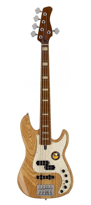 Sire P8 Series Marcus Miller swamp ash 5-string active bass guitar natural